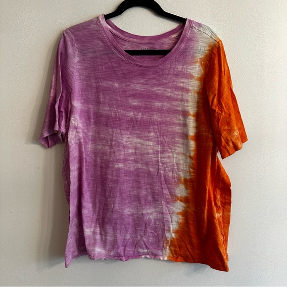 Lane Bryant Classic Perfect Sleeve Tee Women’s plus size 18/20, cotton tie dye - Picture 2 of 9